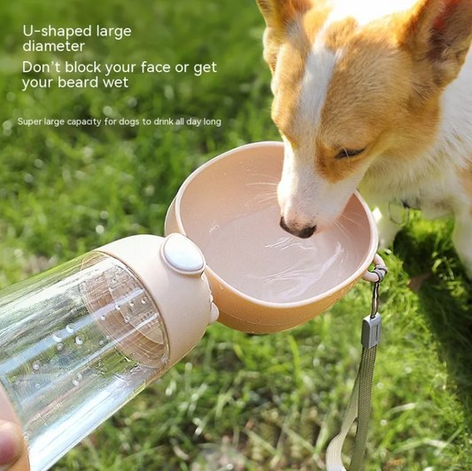 Portable Dog Water + Feeding Bottle