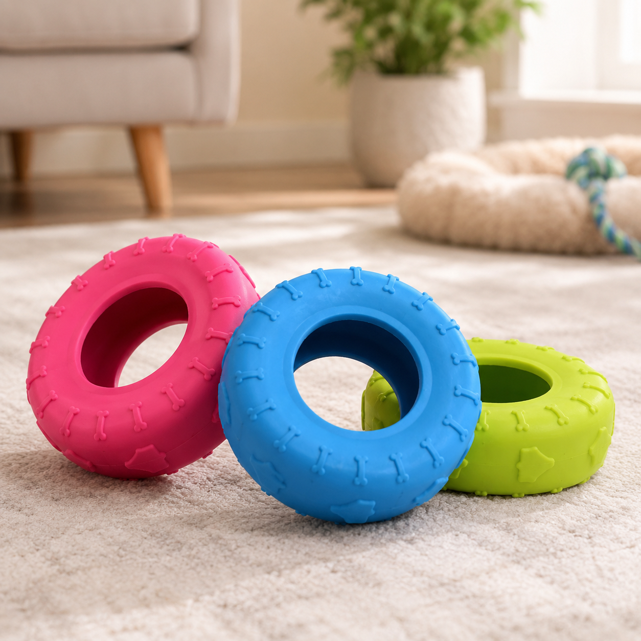Durable Tire Tug & Chew Toy
