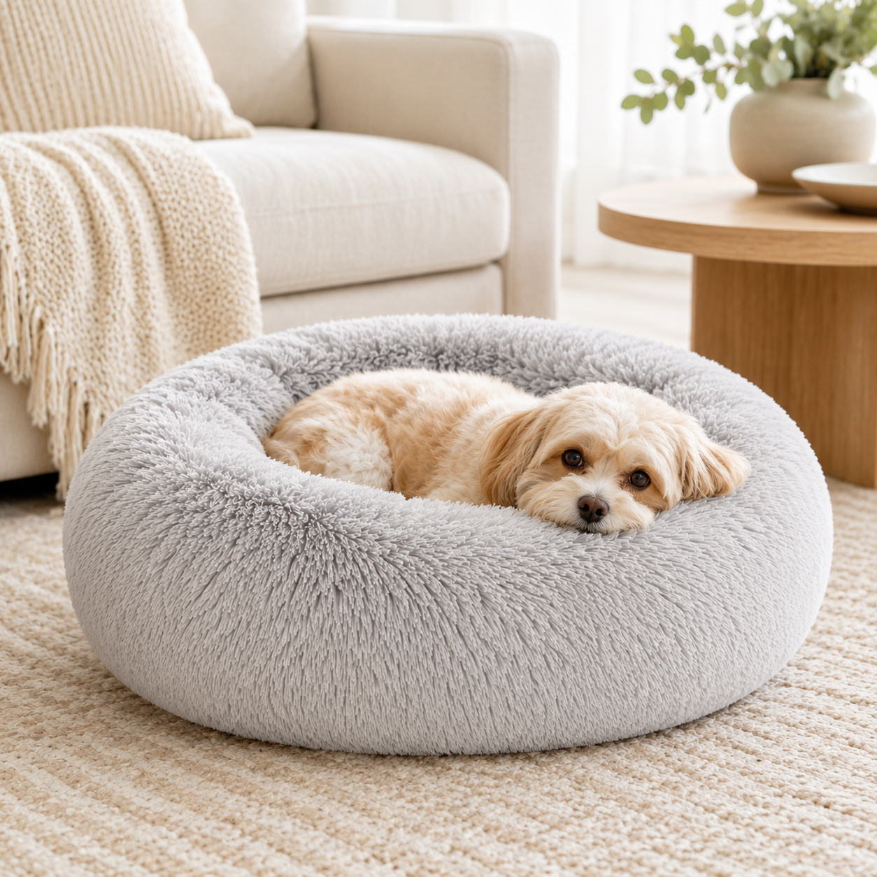 Plush Cloud Dog Bed