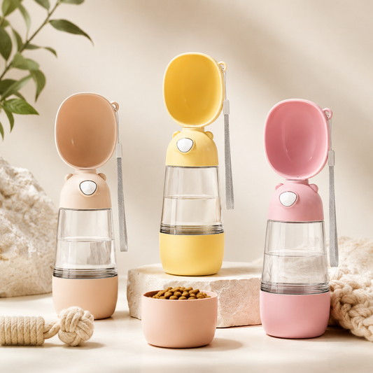 Portable Dog Water + Feeding Bottle
