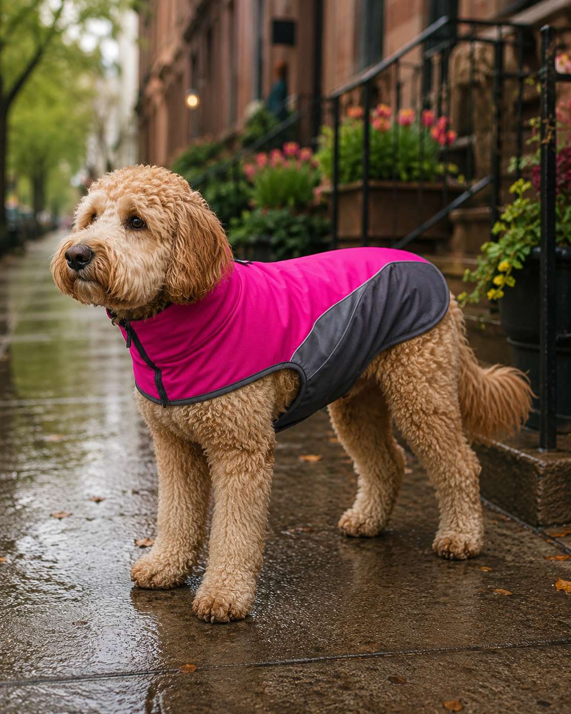 All-Weather Dog Jacket Raincoat Waterproof